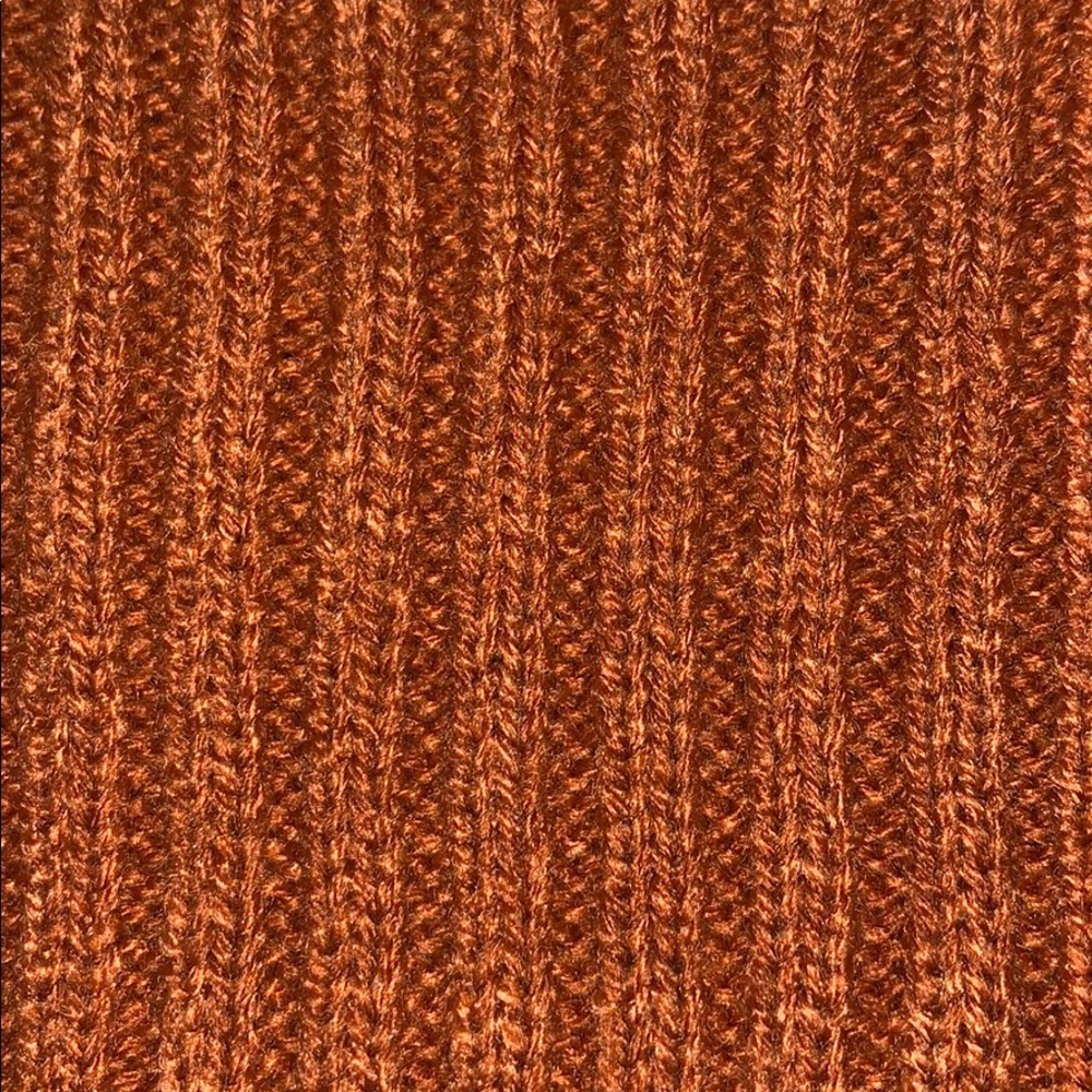Brown Slit Sleeve Turtleneck Sweater C80 - Picture 5 of 5